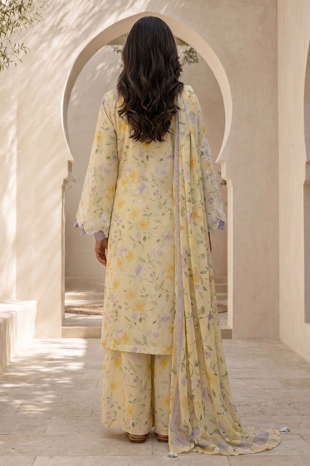 Embroidered Shirt Shalwar Dupatta - 0984