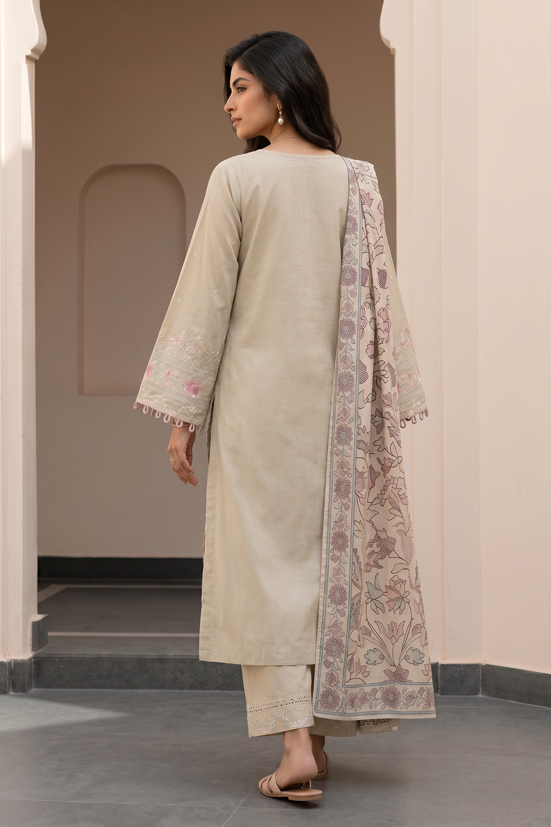 Embroidered Shirt Shalwar Dupatta - 0986