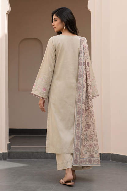 Embroidered Shirt Shalwar Dupatta - 0986