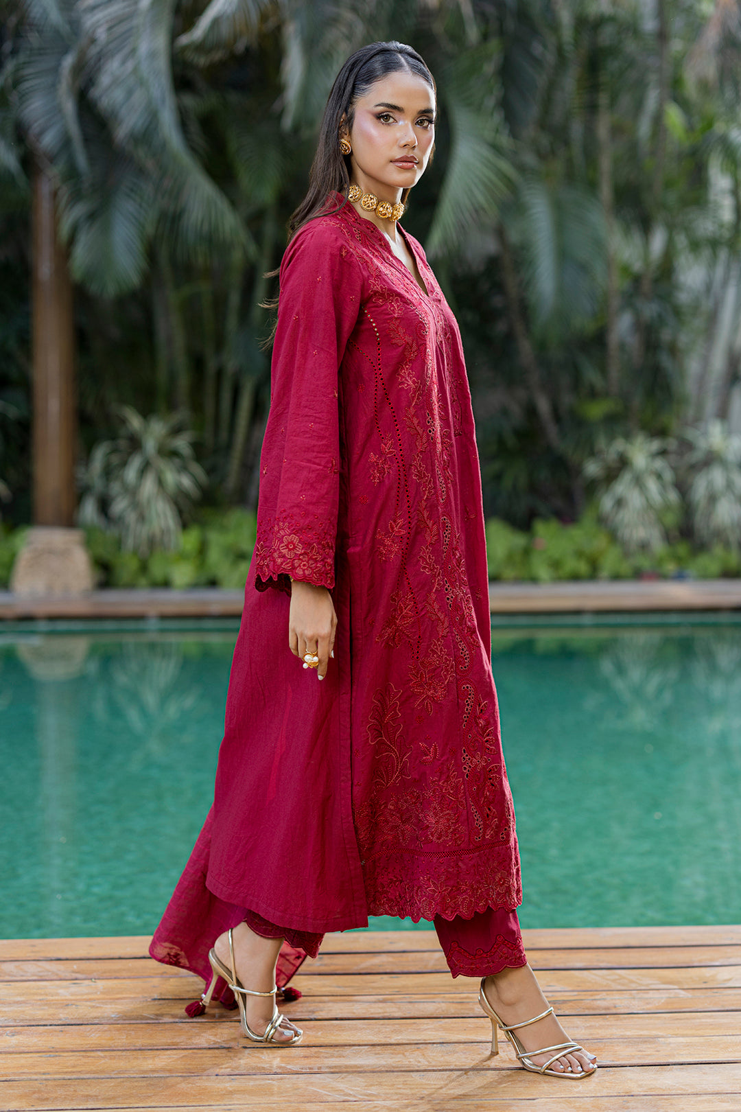 Embroidered Shirt Shalwar Dupatta - 0990
