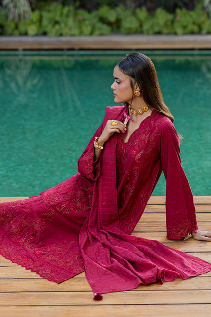 Embroidered Shirt Shalwar Dupatta - 0990
