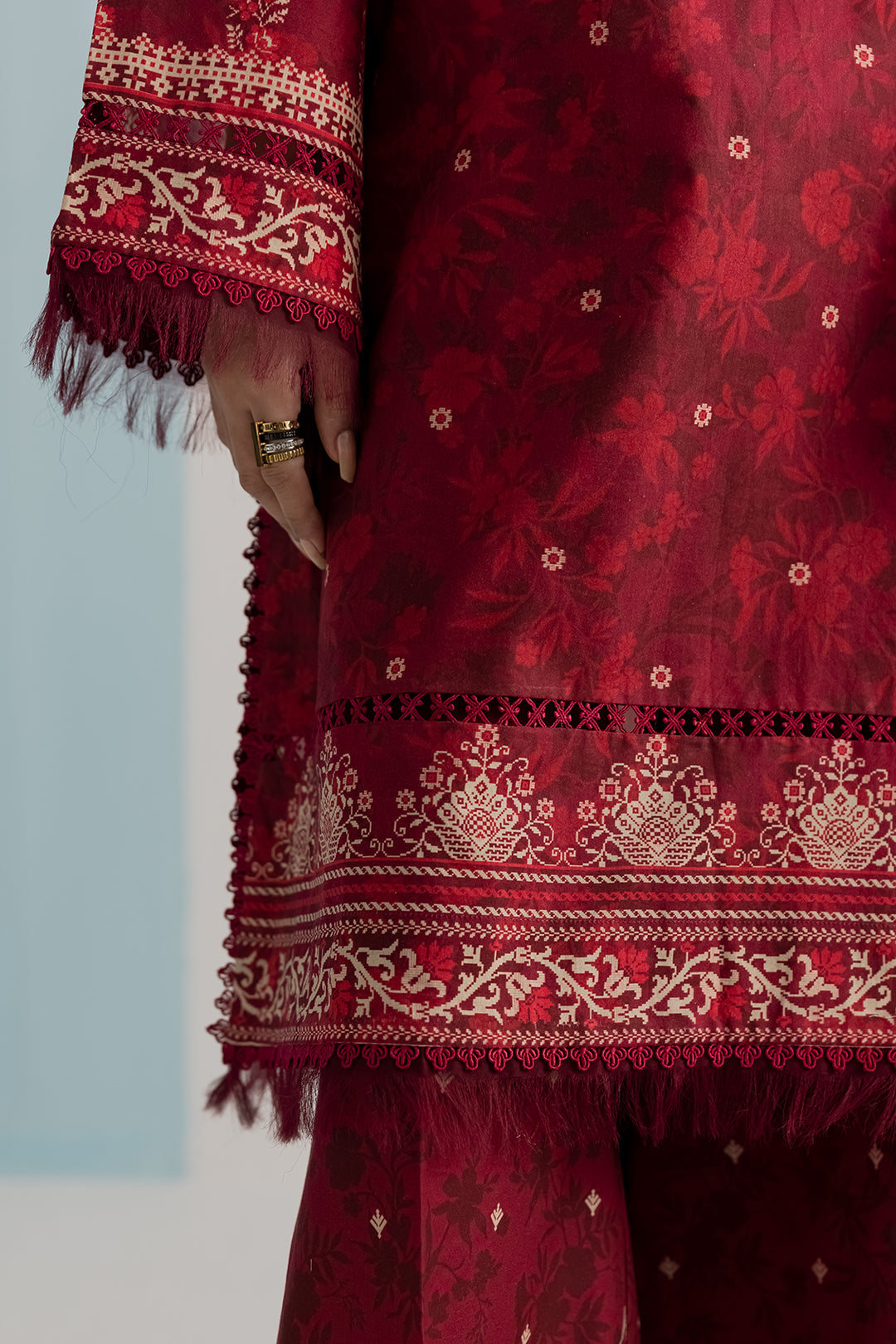 Embroidered Shirt Shalwar Dupatta - 1042