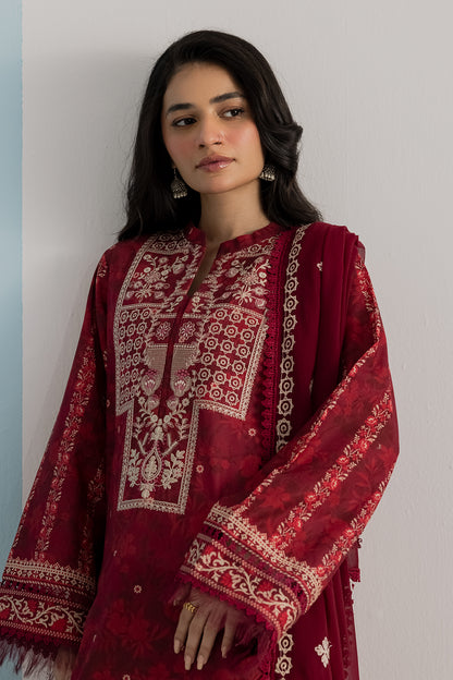 Embroidered Shirt Shalwar Dupatta - 1042