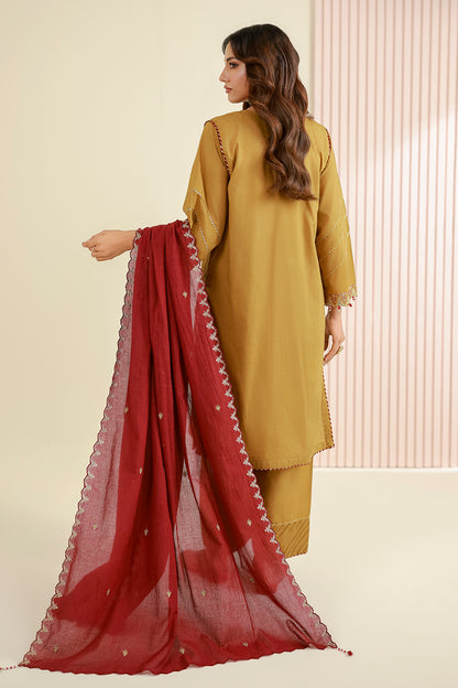 Embroidered Shirt Shalwar Dupatta - 1043