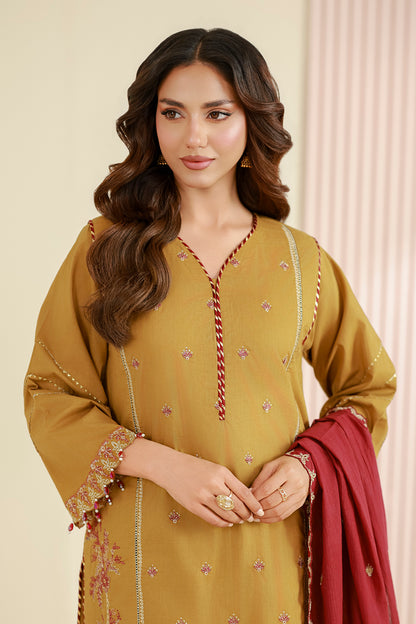 Embroidered Shirt Shalwar Dupatta - 1043