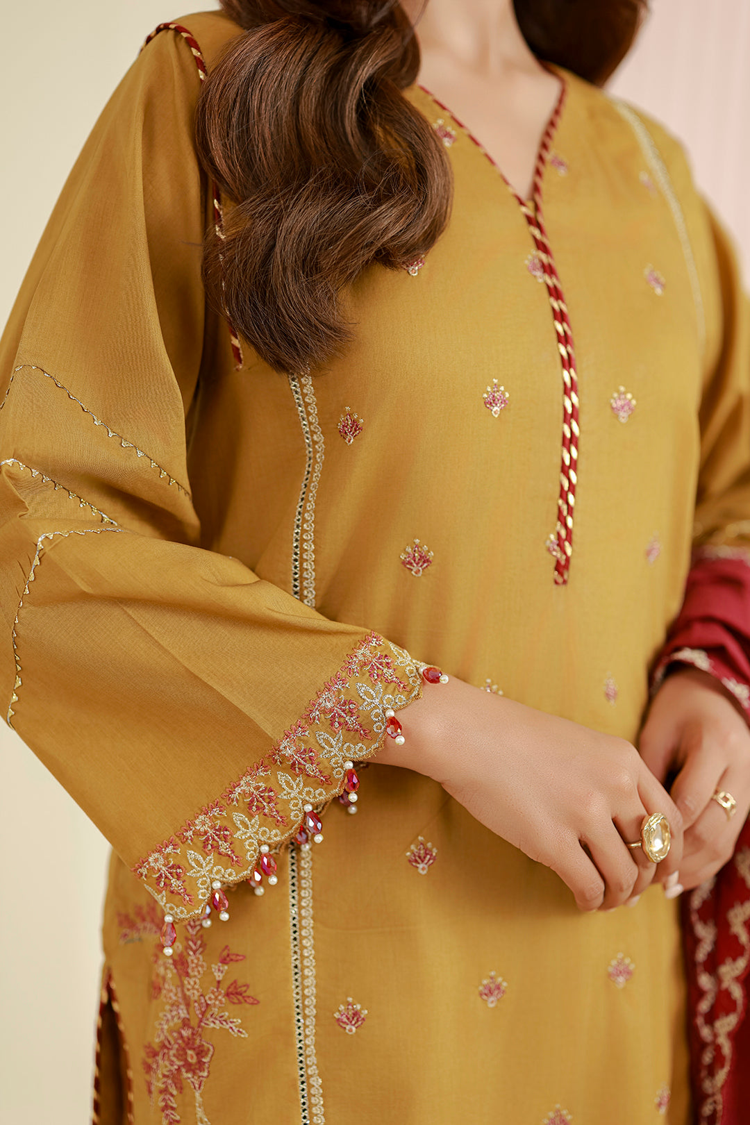 Embroidered Shirt Shalwar Dupatta - 1043
