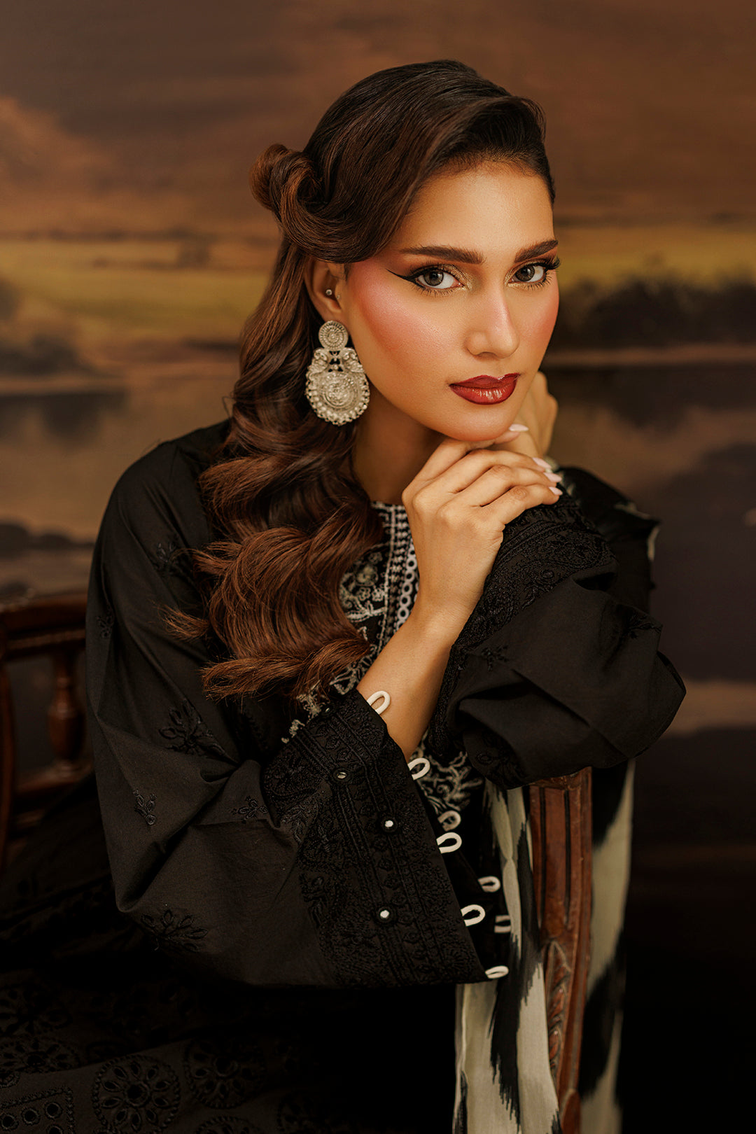 Embroidered Shirt Shalwar Dupatta - 1050