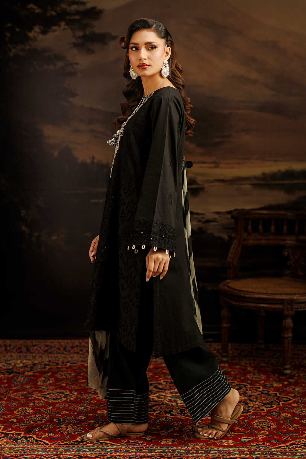 Embroidered Shirt Shalwar Dupatta - 1050