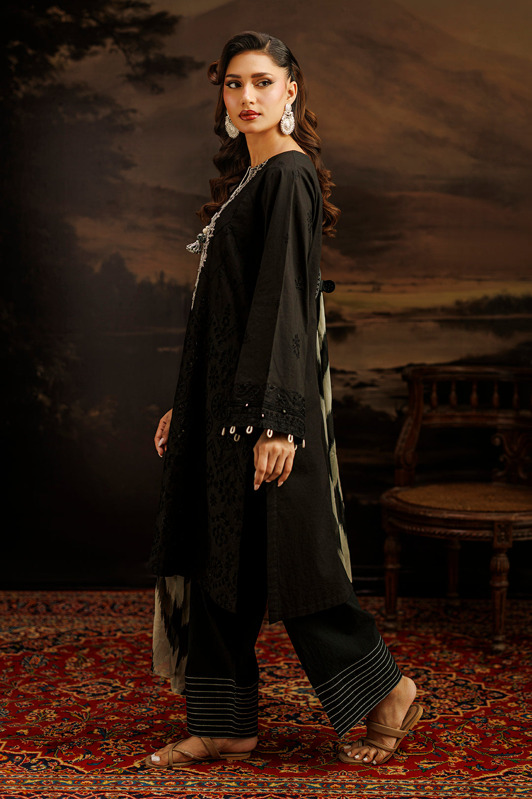 Embroidered Shirt Shalwar Dupatta - 1050