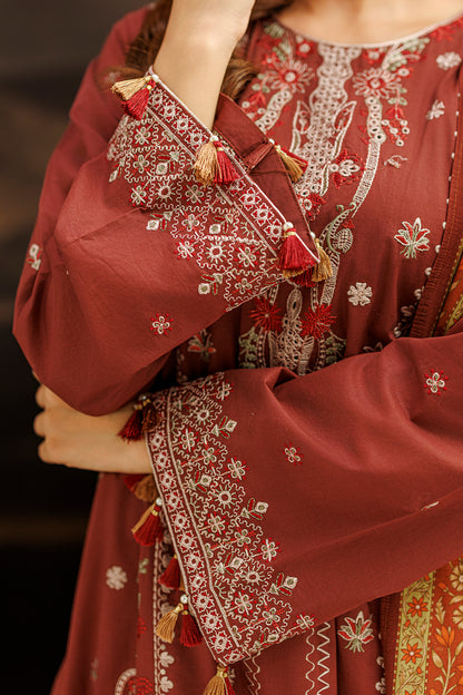 Embroidered Shirt Shalwar Dupatta - 1056