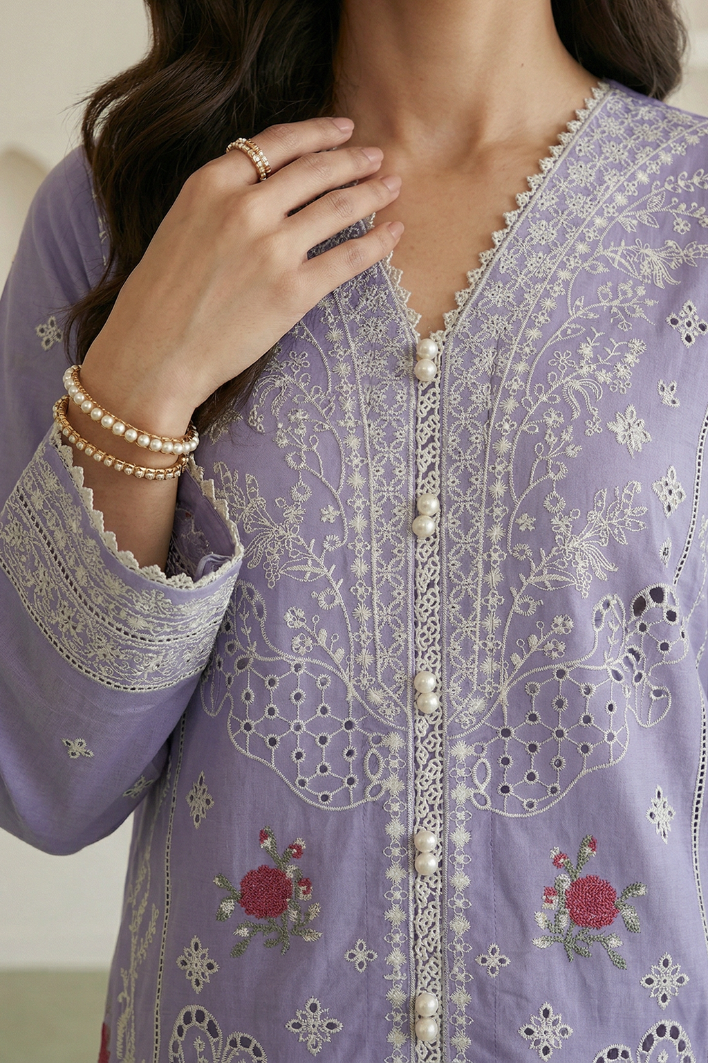 Embroidered Shirt Shalwar Dupatta - 1058