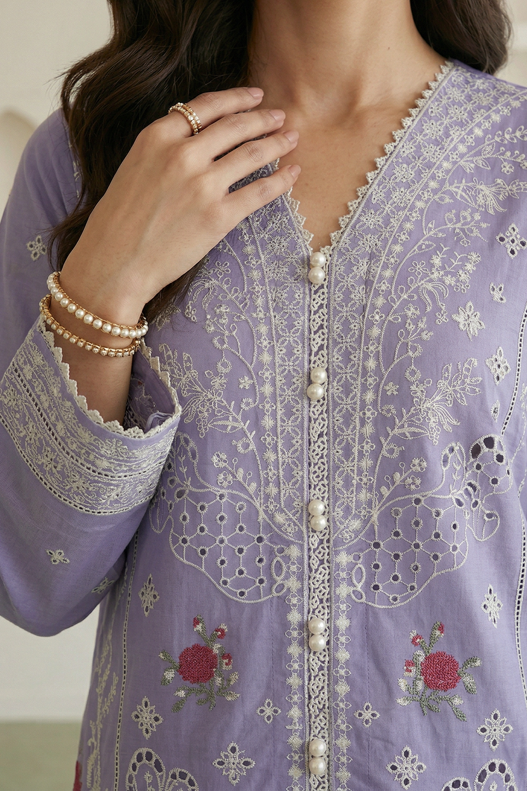 Embroidered Shirt Shalwar Dupatta - 1058