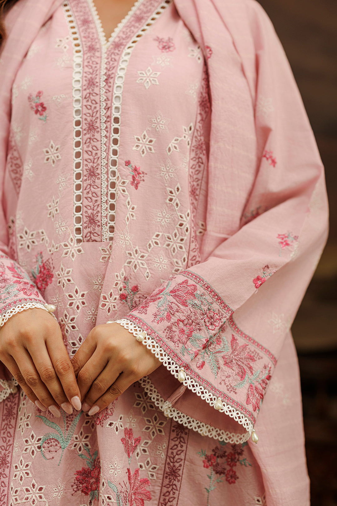Embroidered Shirt Shalwar Dupatta - 1060