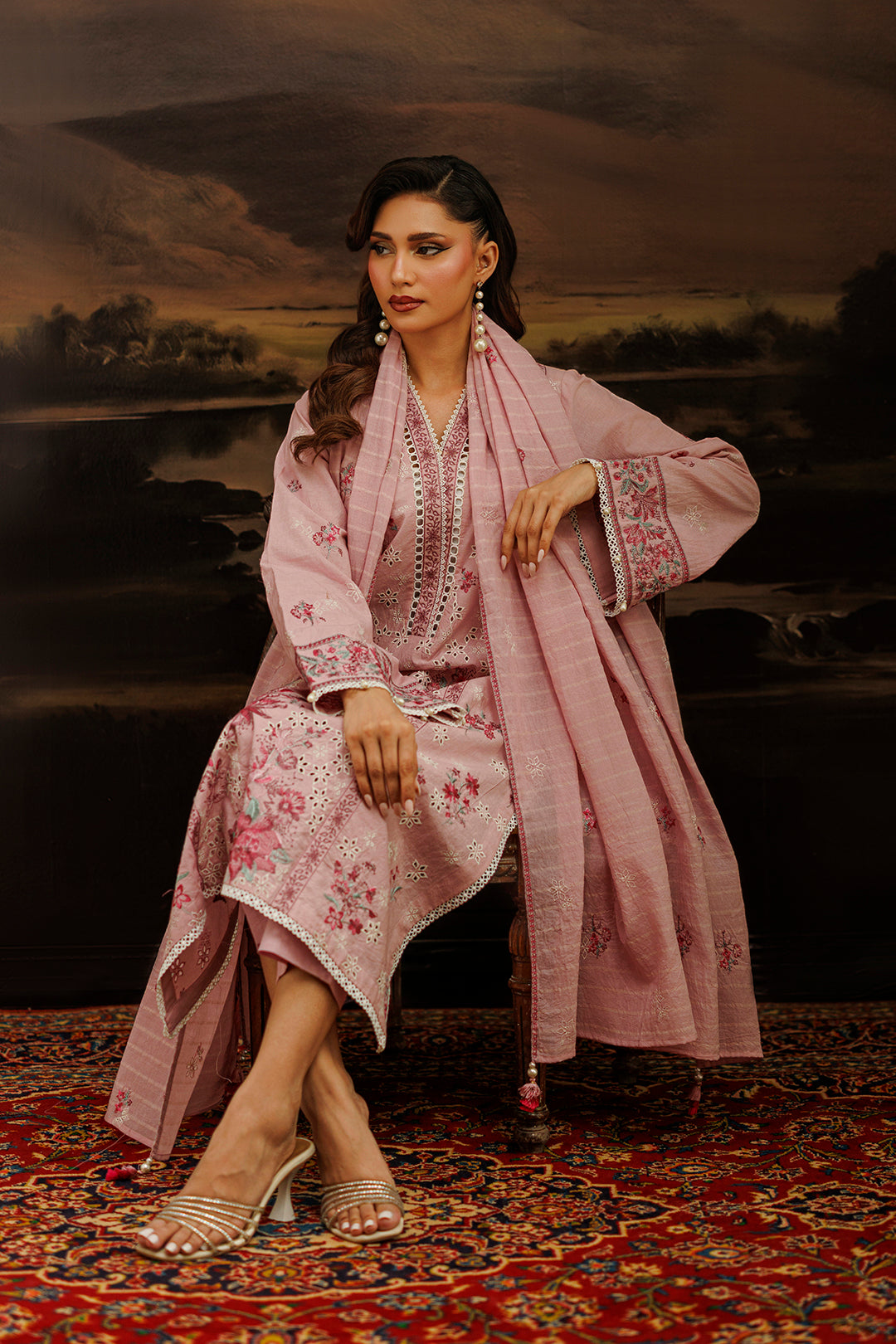 Embroidered Shirt Shalwar Dupatta - 1060