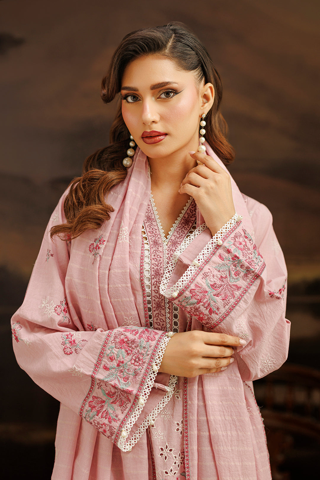 Embroidered Shirt Shalwar Dupatta - 1060