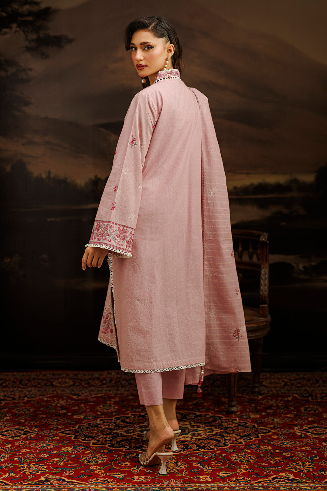 Embroidered Shirt Shalwar Dupatta - 1060