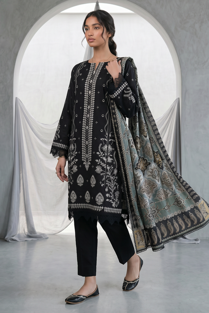 Embroidered Shirt Shalwar Dupatta - 1166