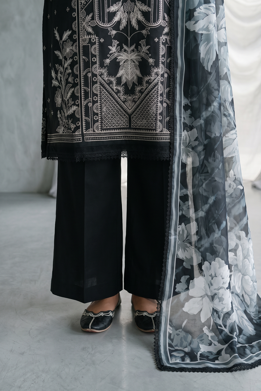 Embroidered Shirt Shalwar Dupatta - 1167