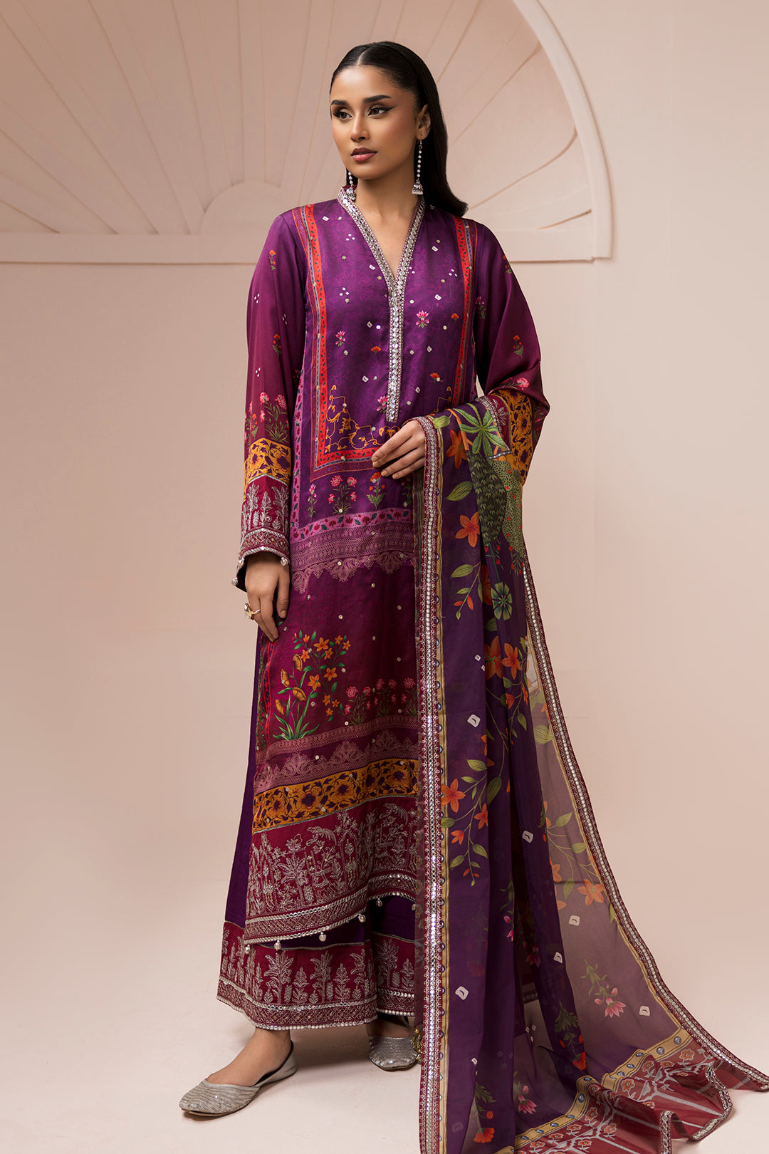 Embroidered Shirt Shalwar Dupatta - 1181
