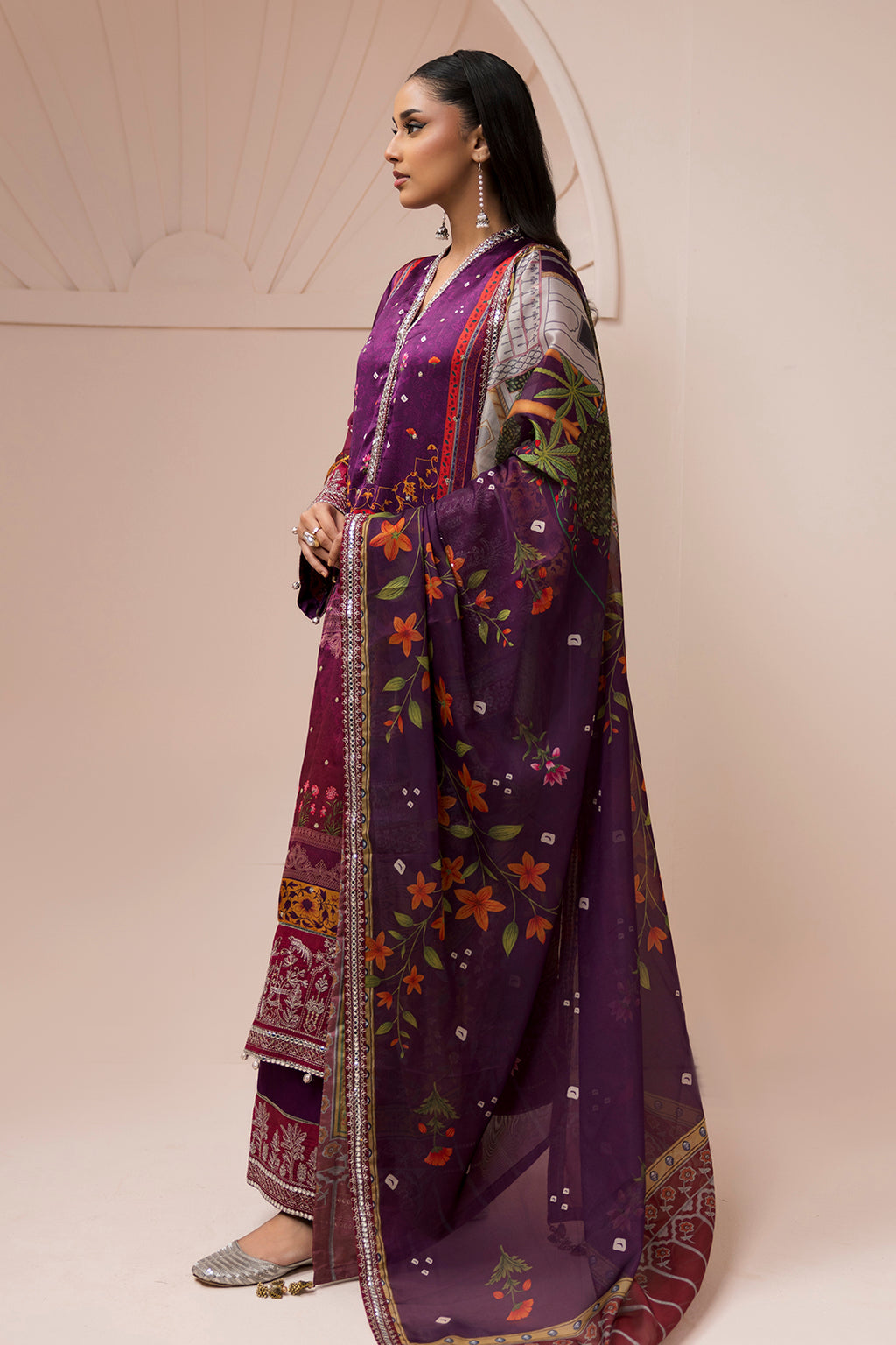 Embroidered Shirt Shalwar Dupatta - 1181