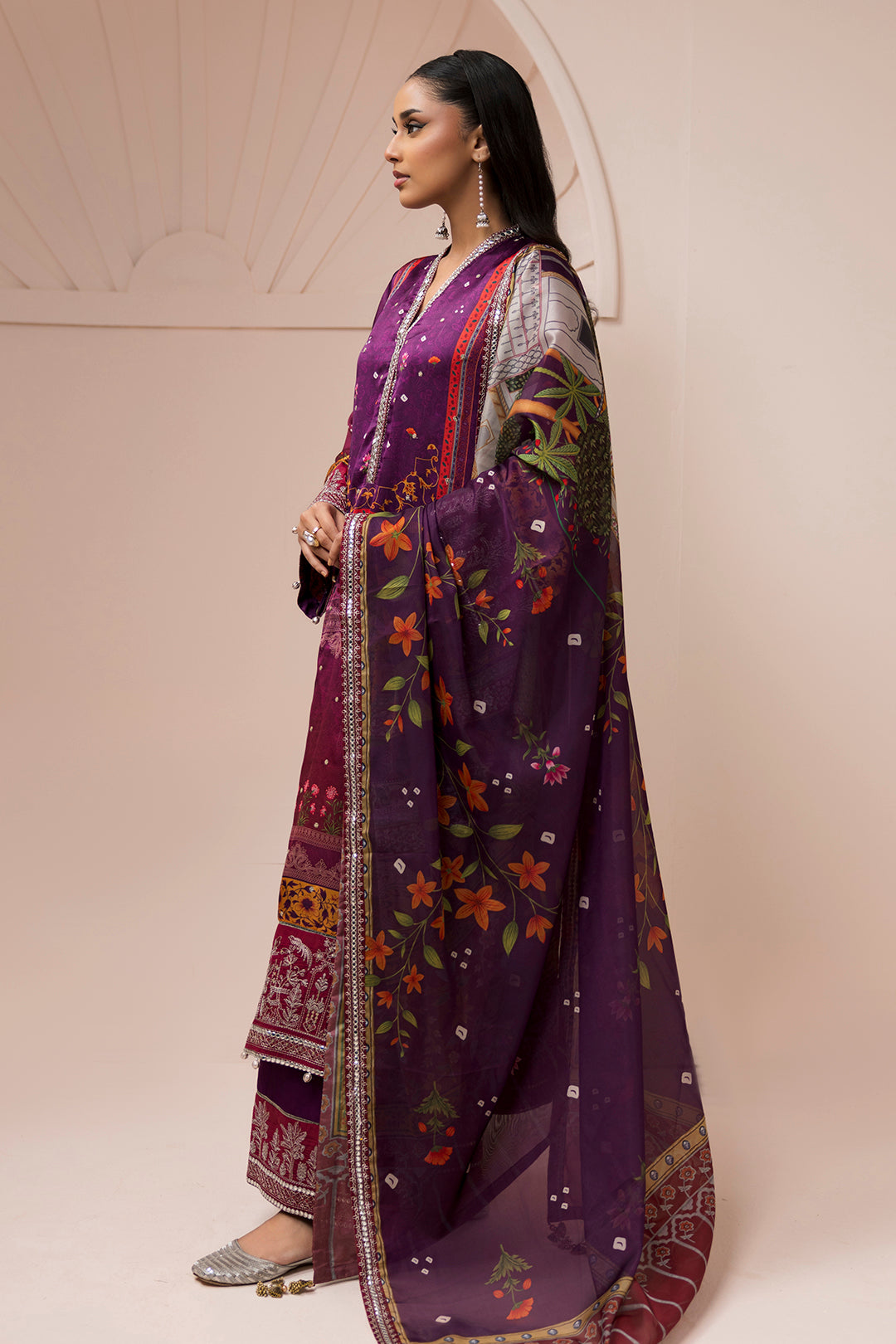 Embroidered Shirt Shalwar Dupatta - 1181