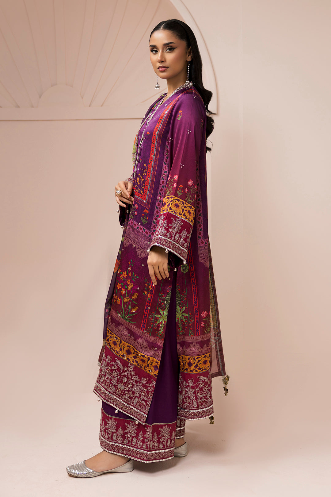 Embroidered Shirt Shalwar Dupatta - 1181