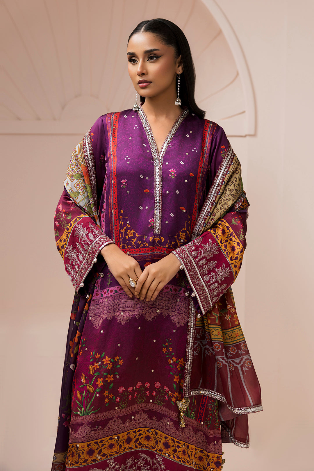 Embroidered Shirt Shalwar Dupatta - 1181