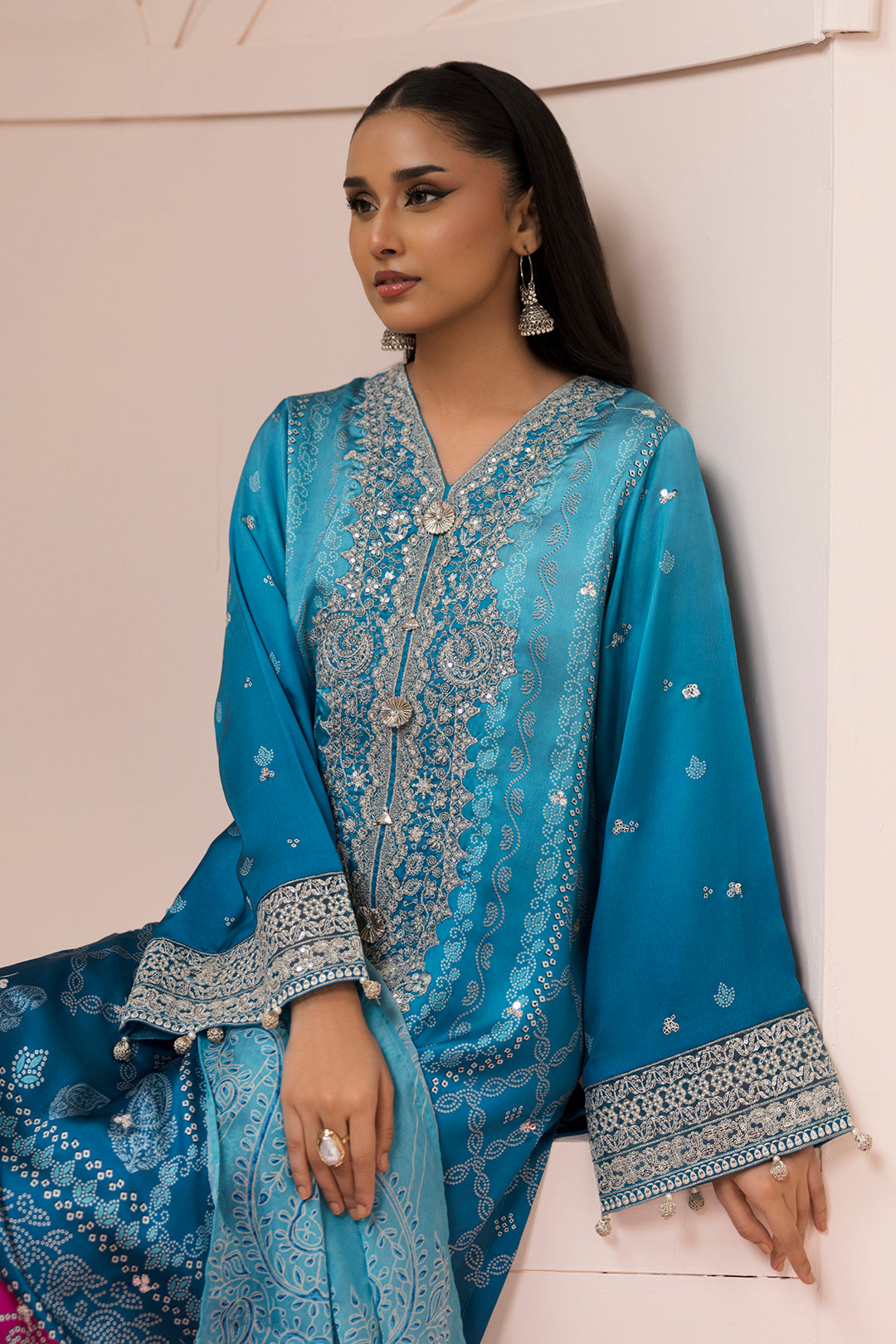 Embroidered Shirt Shalwar Dupatta - 1182