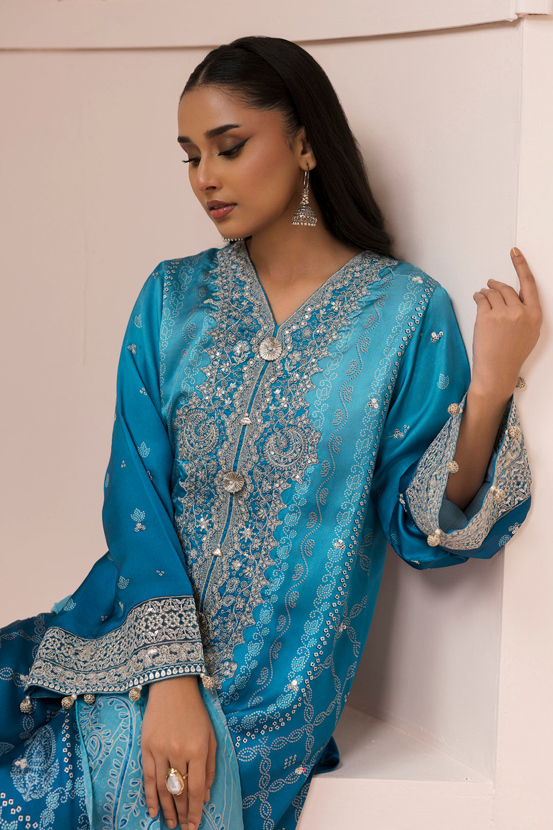 Embroidered Shirt Shalwar Dupatta - 1182