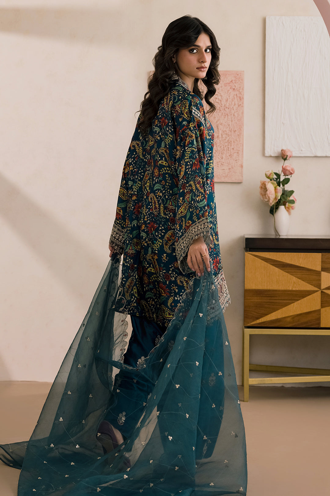 Embroidered Shirt Shalwar Dupatta - 1183