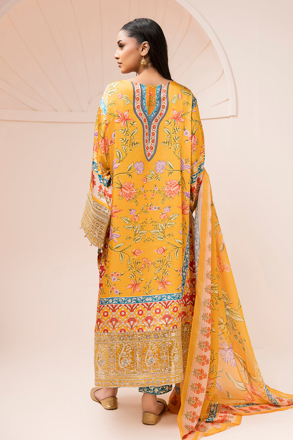 Embroidered Shirt Shalwar Dupatta - 1184