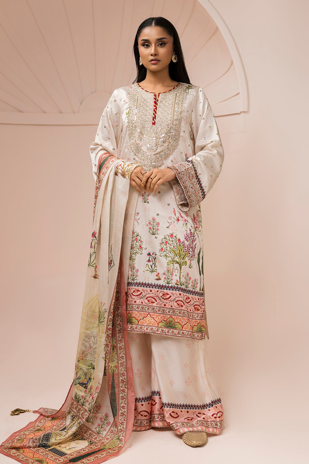 Embroidered Shirt Shalwar Dupatta - 1185