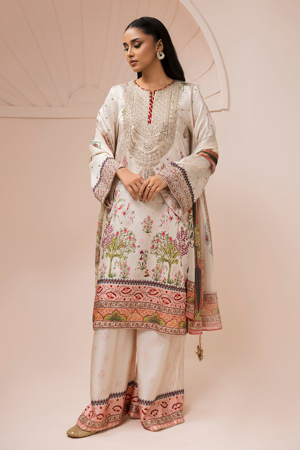 Embroidered Shirt Shalwar Dupatta - 1185