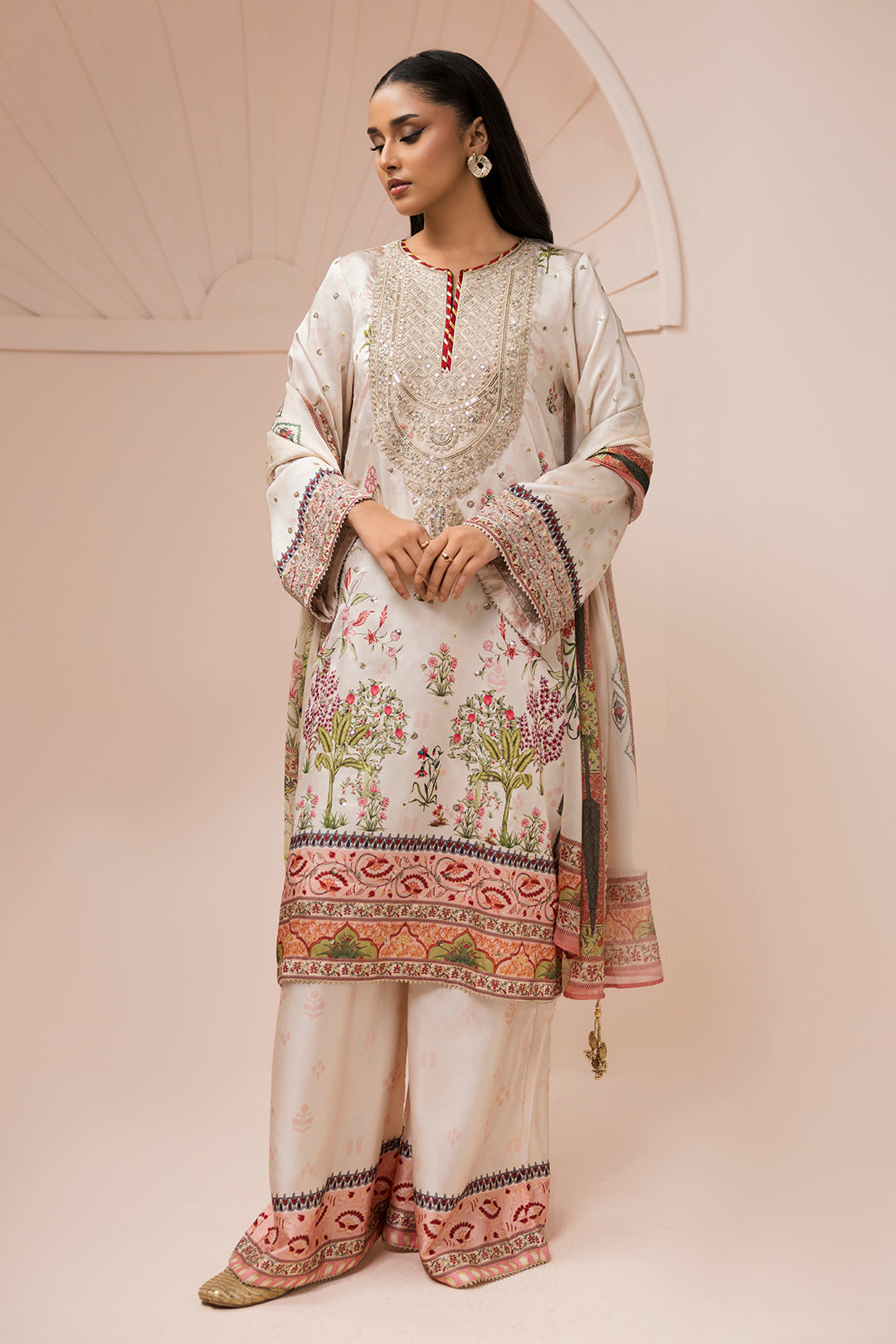 Embroidered Shirt Shalwar Dupatta - 1185