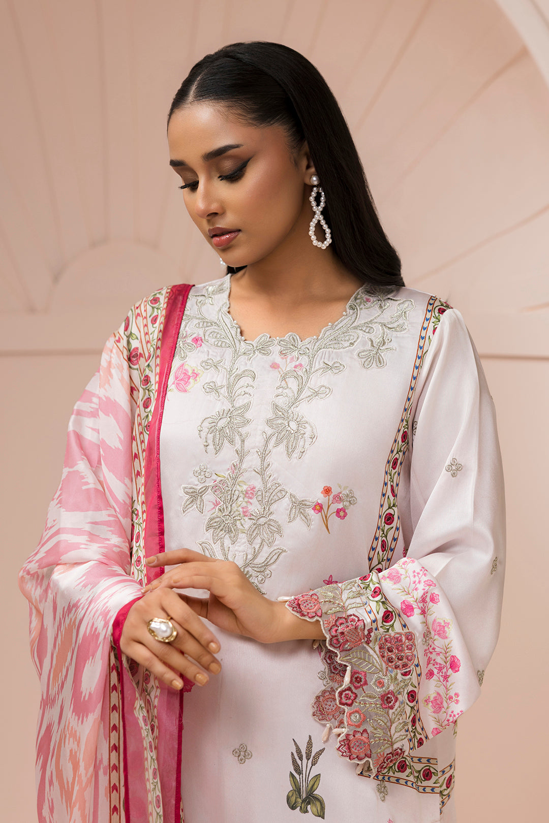 Embroidered Shirt Shalwar Dupatta - 1186