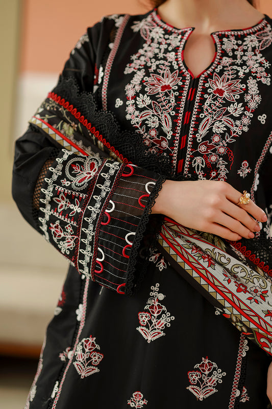 Embroidered Shirt Shalwar Dupatta - 4076