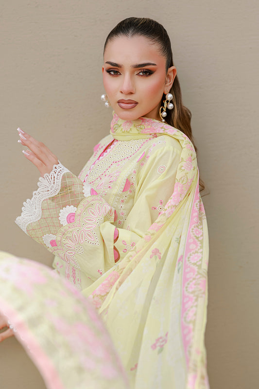 Embroidered Shirt Shalwar Dupatta - 4077