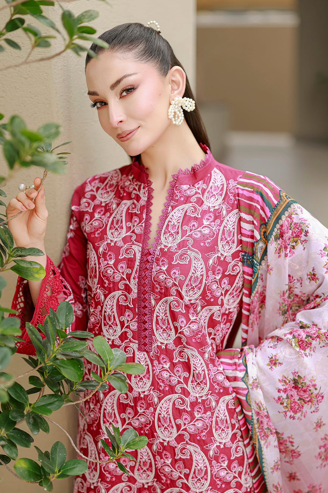 Embroidered Shirt Shalwar Dupatta - 4078