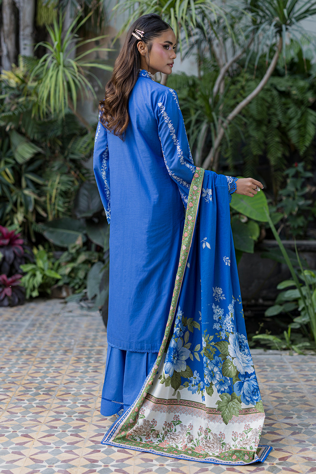 Embroidered Shirt Shalwar Dupatta - 4079