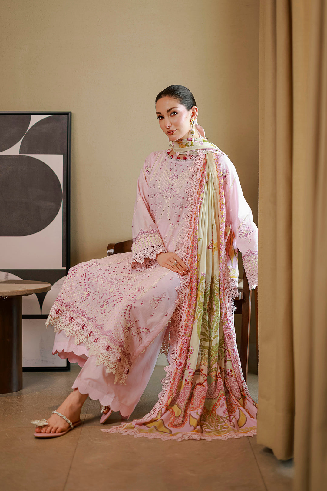 Embroidered Shirt Shalwar Dupatta - 4080