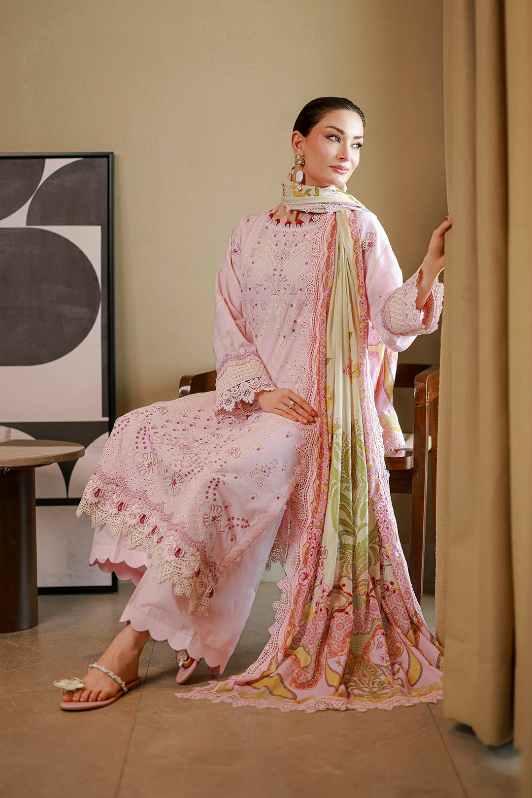 Embroidered Shirt Shalwar Dupatta - 4080
