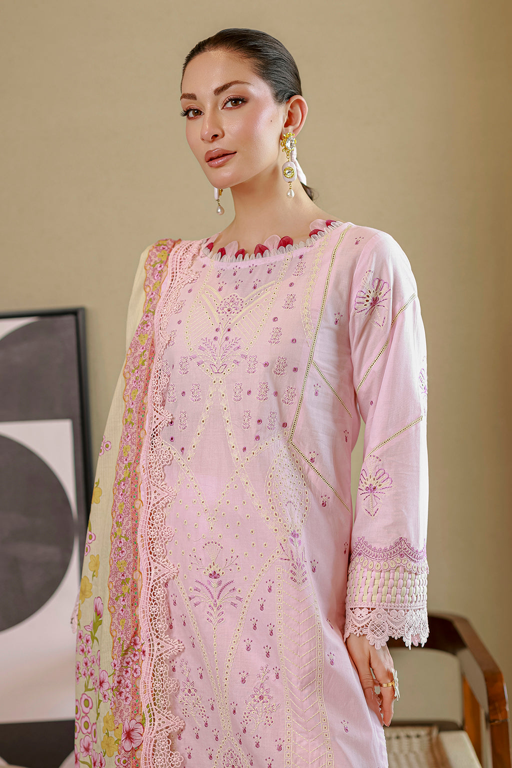 Embroidered Shirt Shalwar Dupatta - 4080