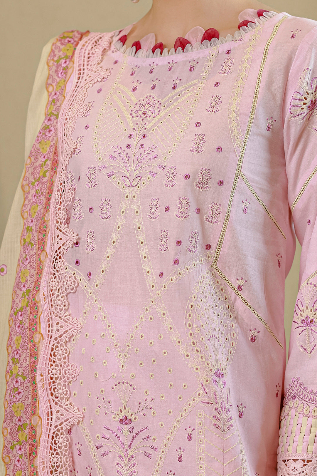 Embroidered Shirt Shalwar Dupatta - 4080