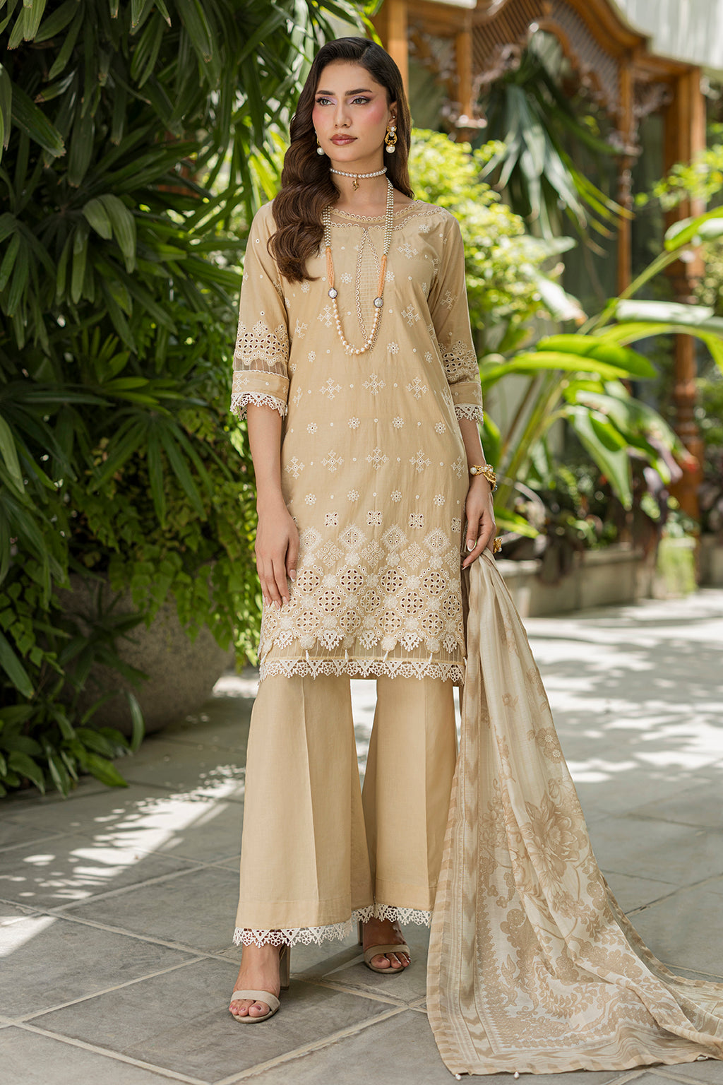 Embroidered Shirt Shalwar Dupatta - 4081