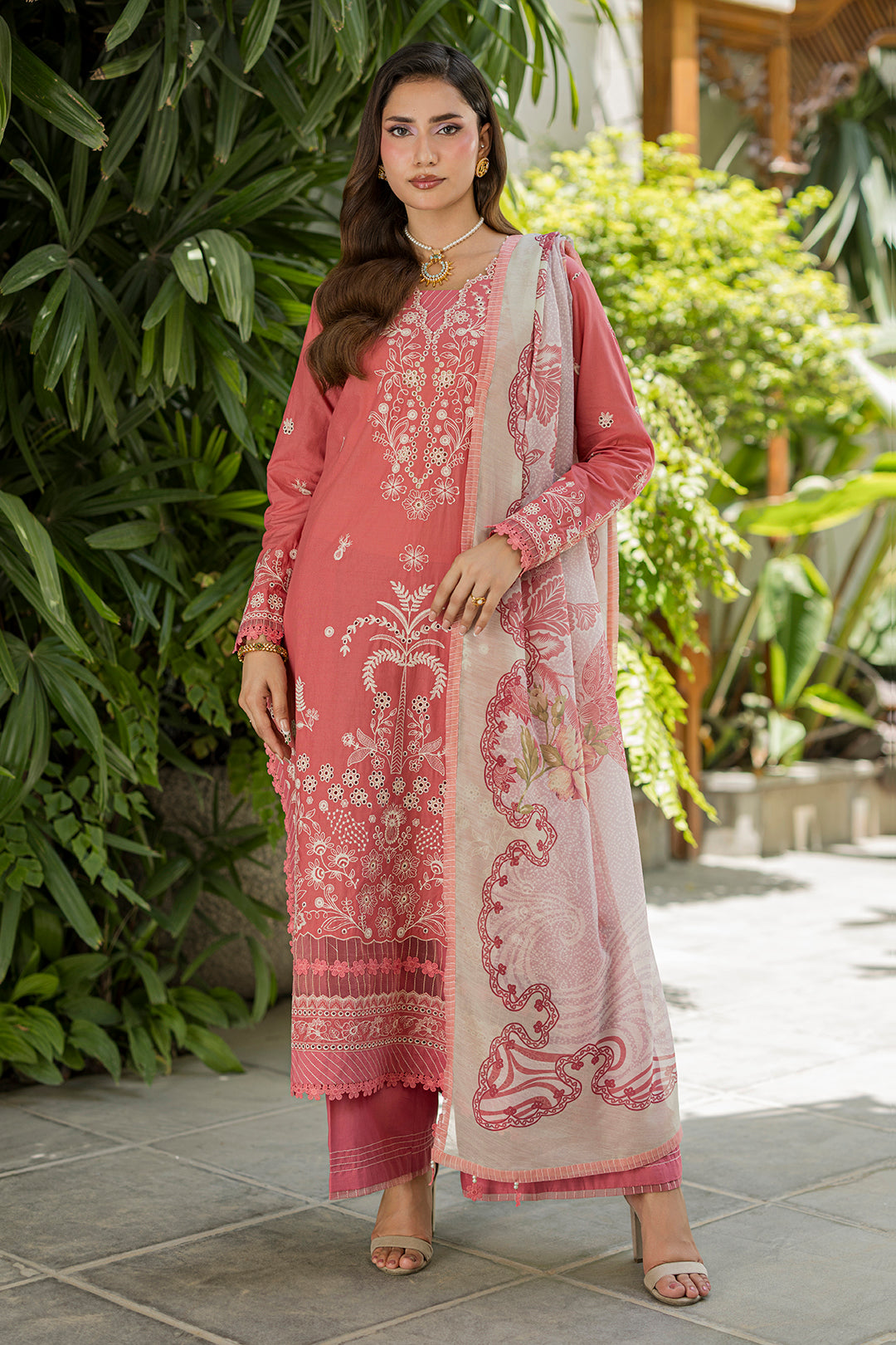 Embroidered Shirt Shalwar Dupatta - 4082