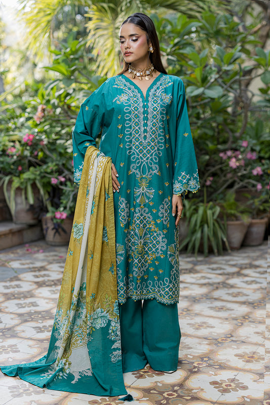 Embroidered Shirt Shalwar Dupatta - 4083