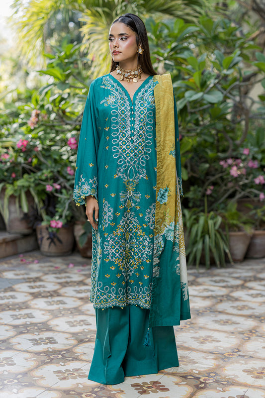 Embroidered Shirt Shalwar Dupatta - 4083