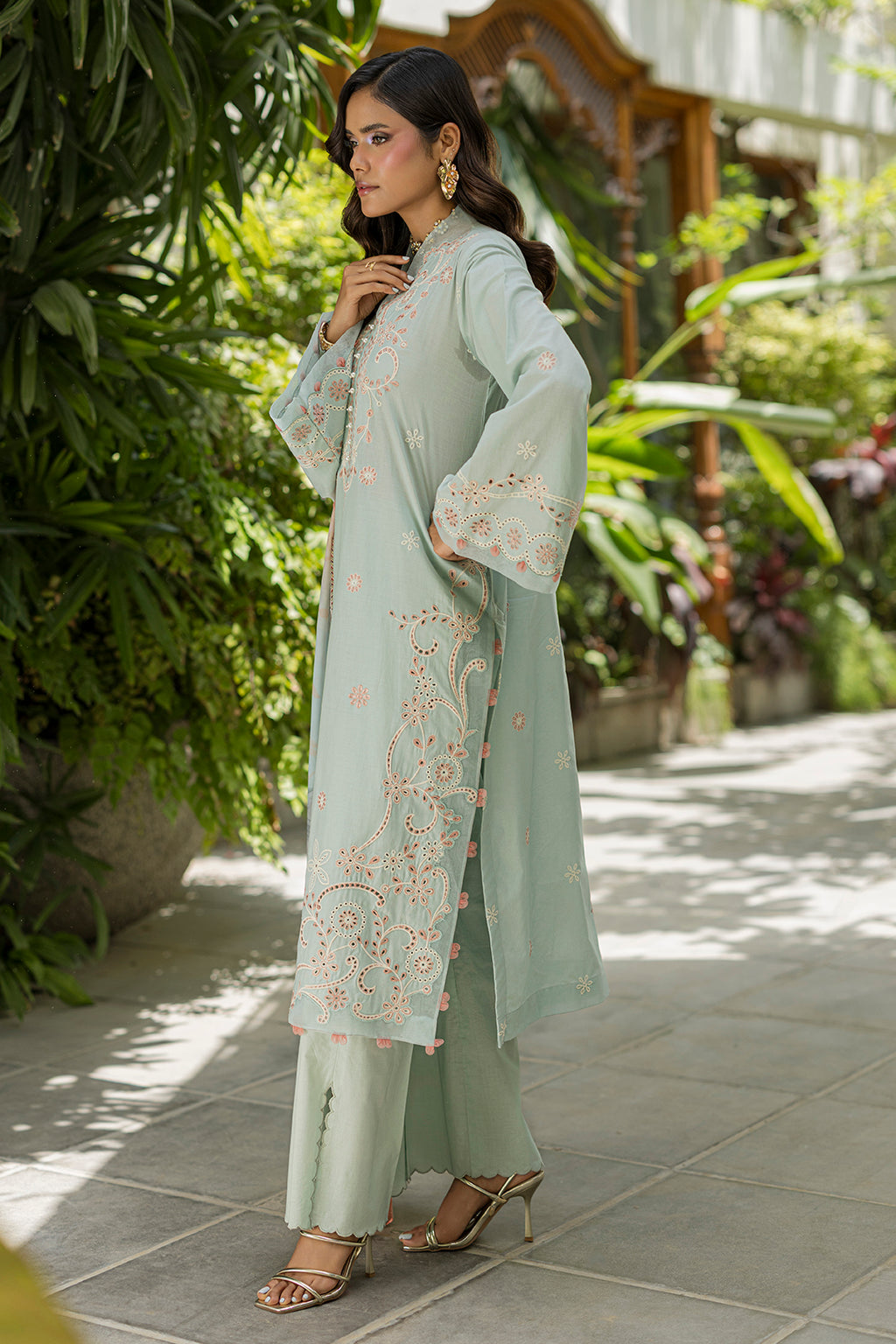 Embroidered Shirt Shalwar Dupatta - 4086