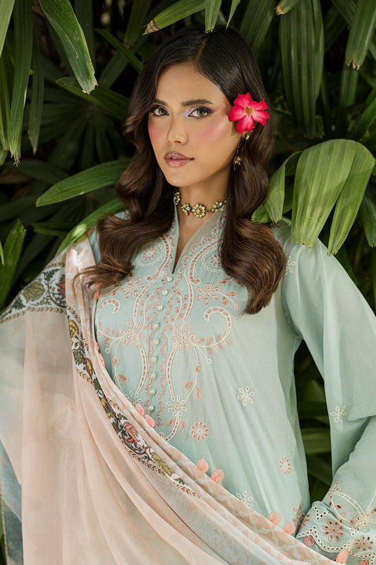 Embroidered Shirt Shalwar Dupatta - 4086