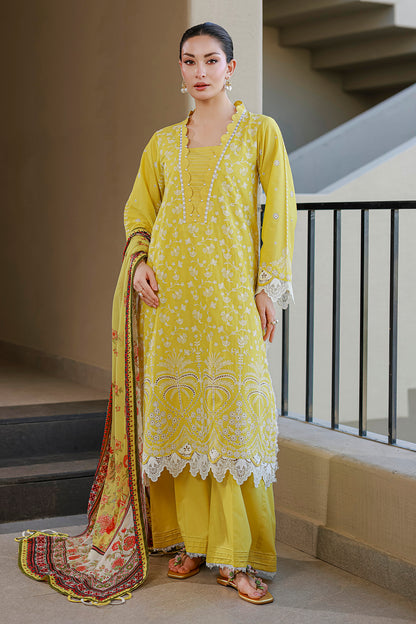 Embroidered Shirt Shalwar Dupatta - 4087
